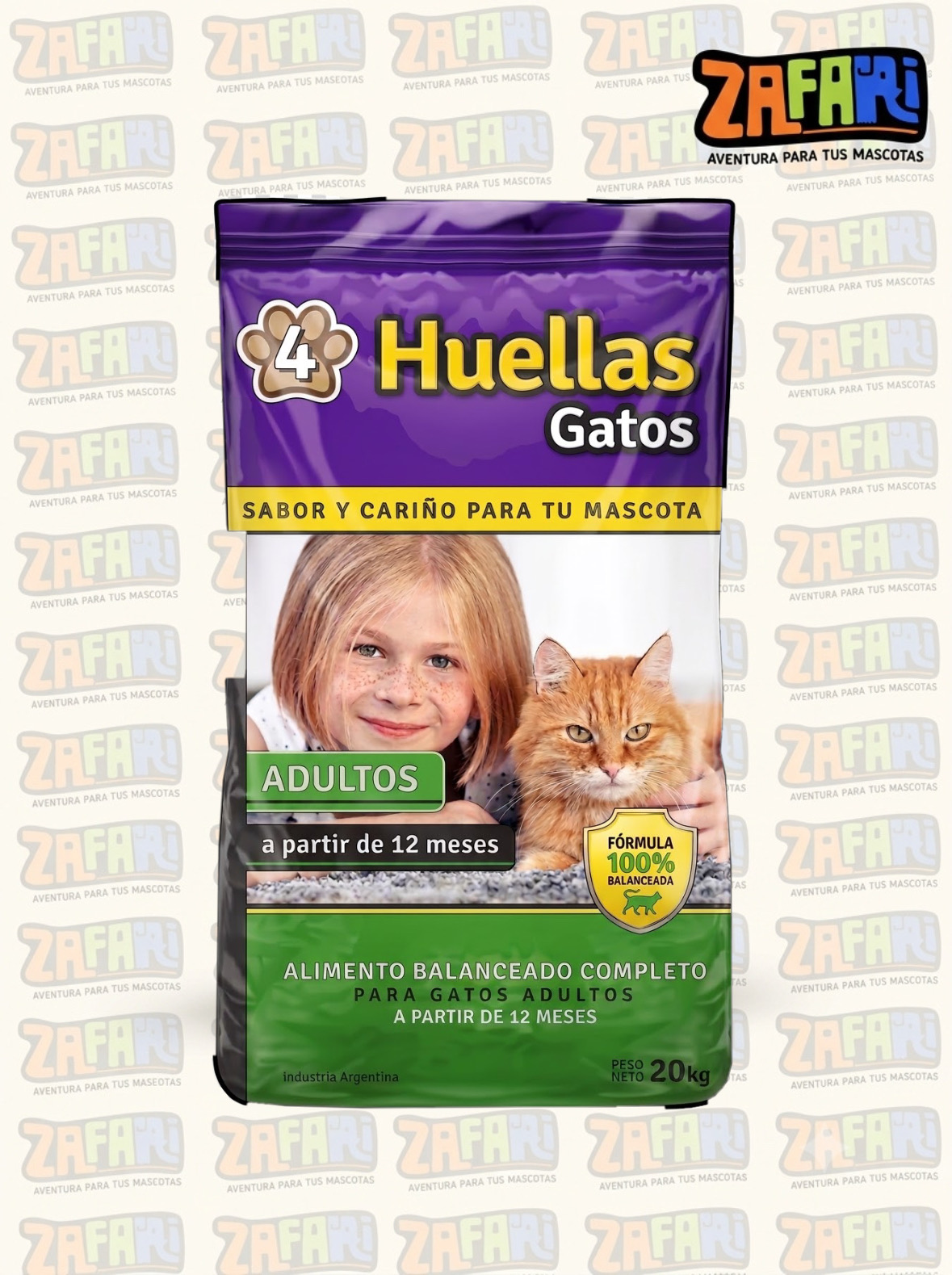 4 huellas Gato adulto