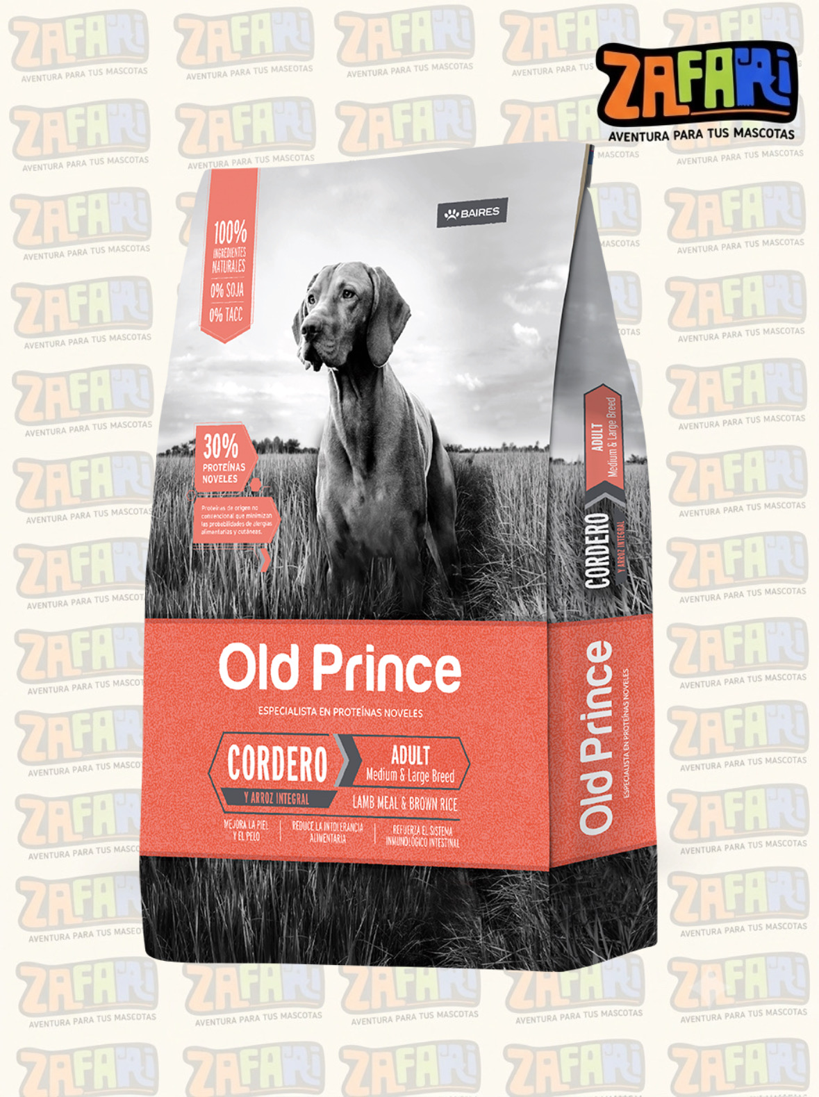 Old Prince Perro Adulto Cordero y Arroz Integral