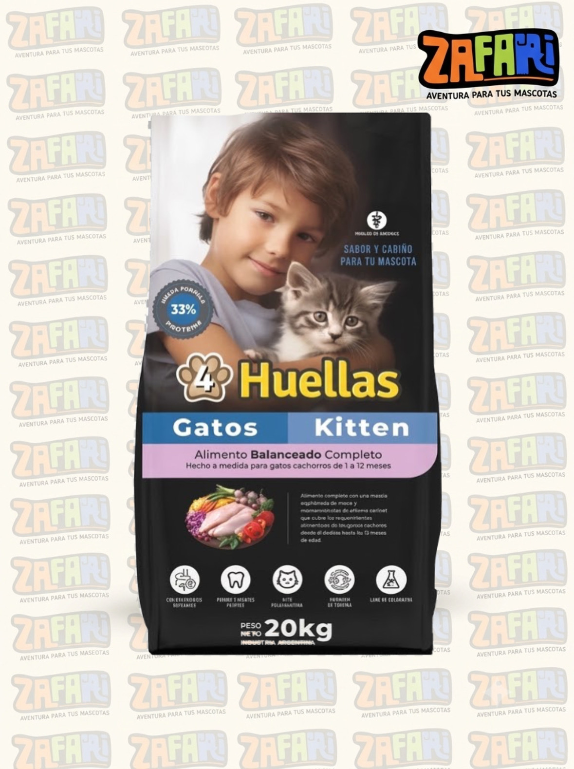 4 huellas kitten