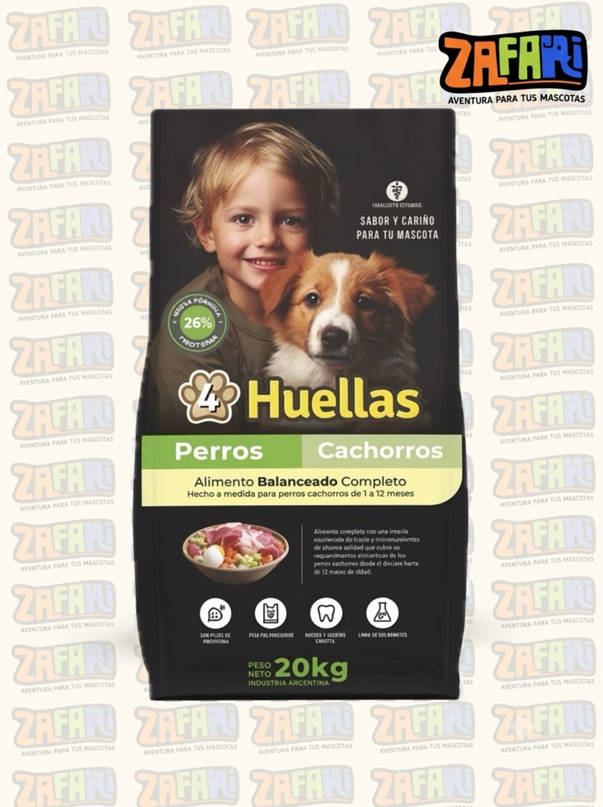 4 huellas Perro Cachorro