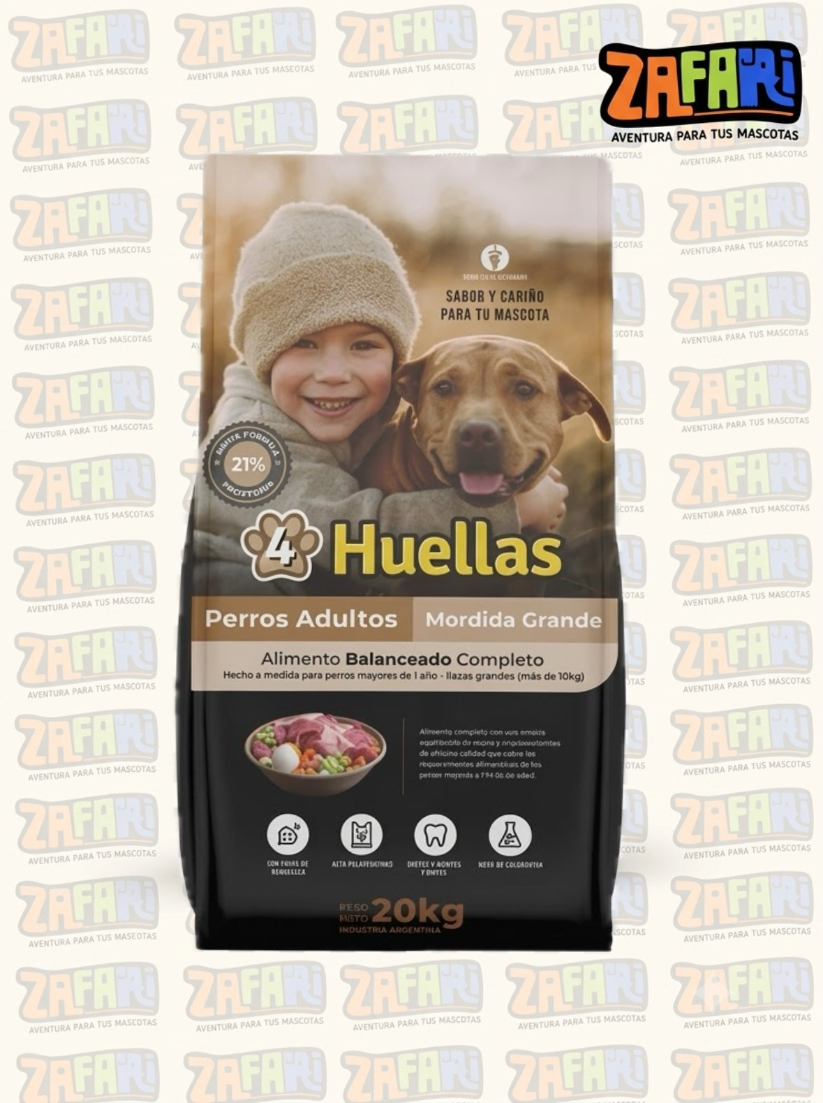 4 huellas Perro adulto