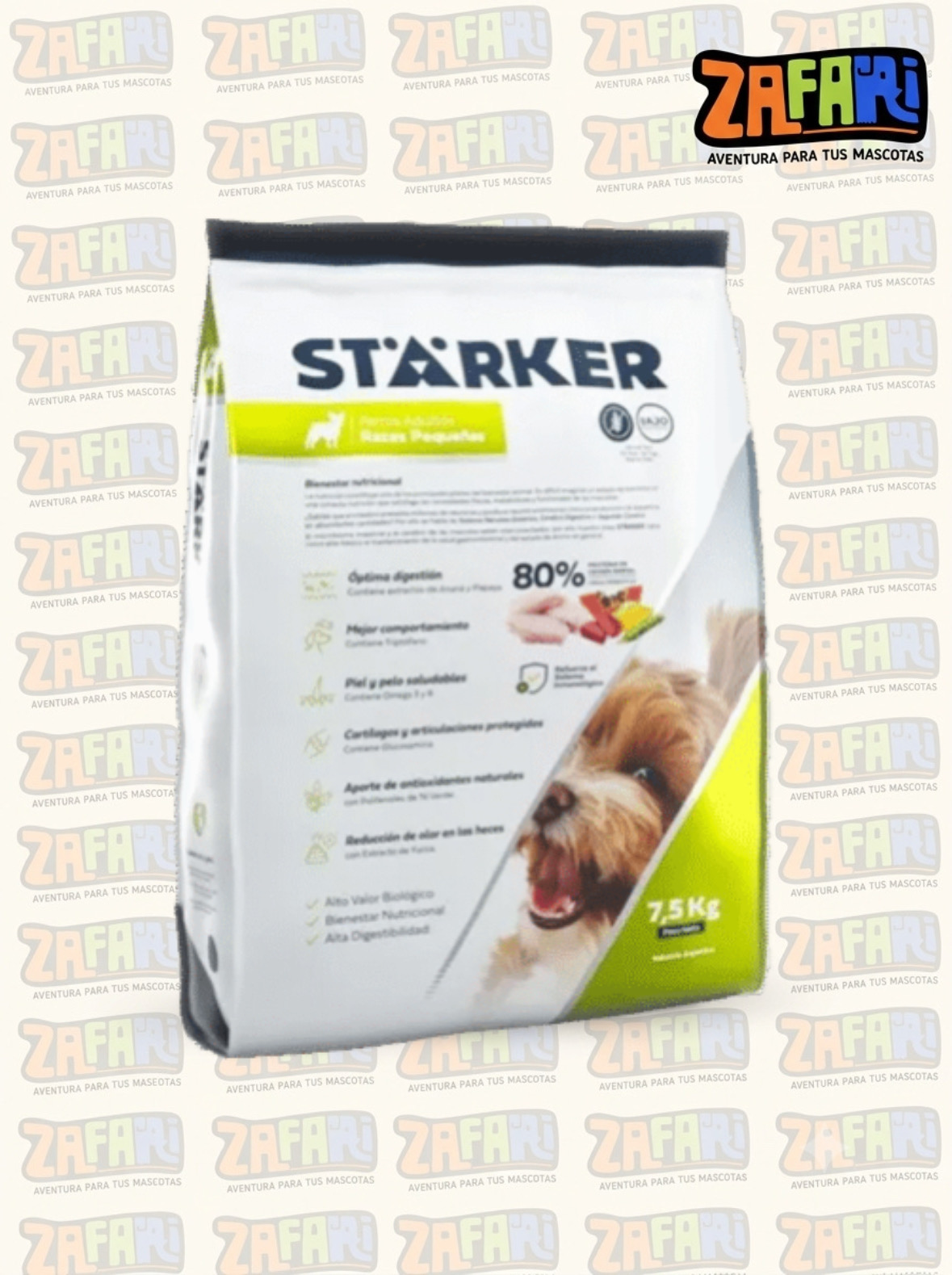 Starker Perro adulto mordida pequeña