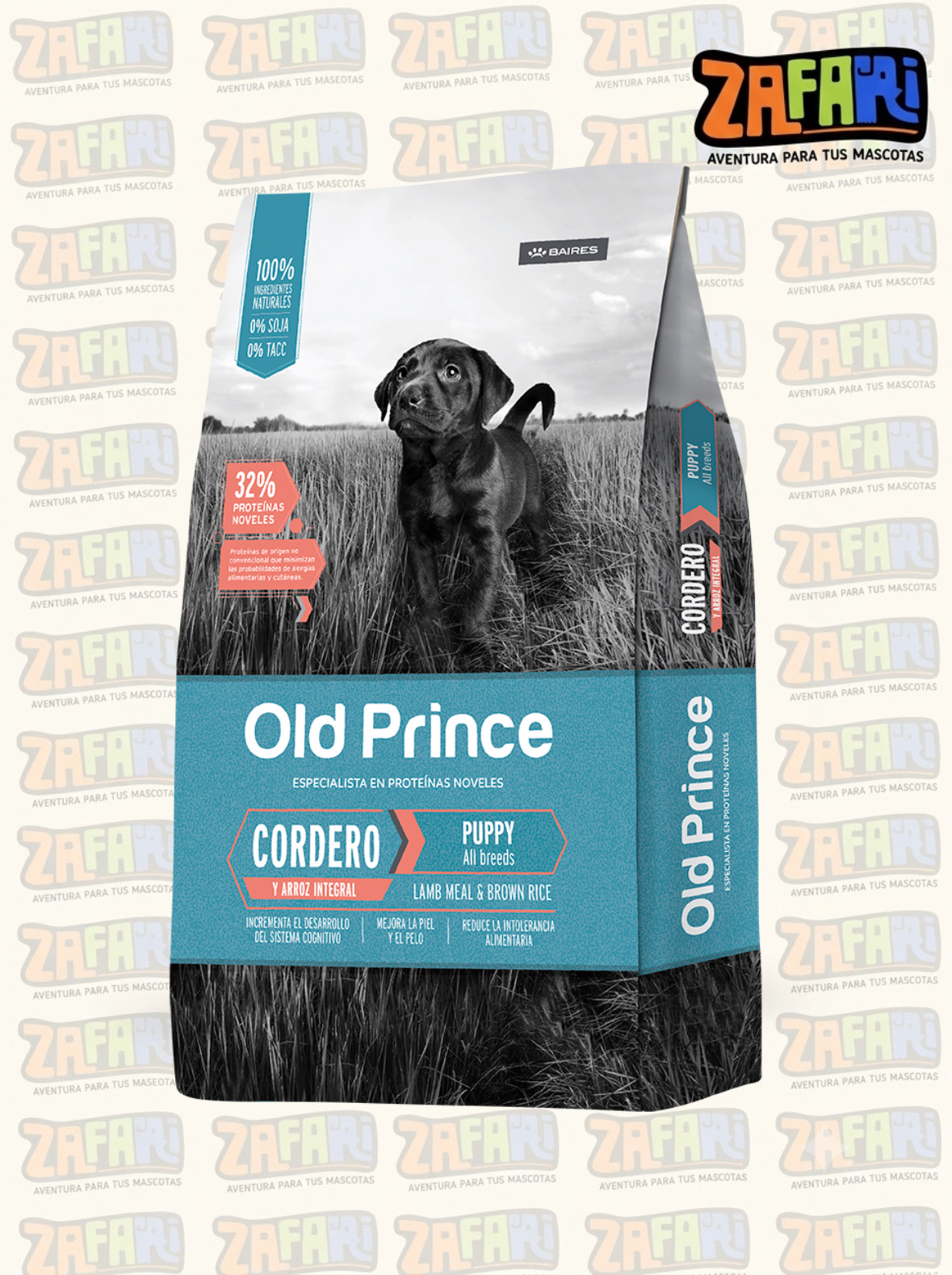 Old Prince Perro Cachorros Todas las Razas Cordero y Arroz Integral